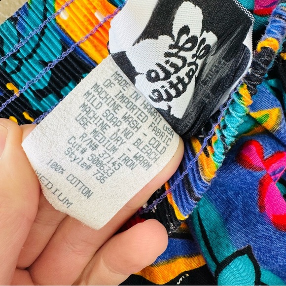 Vintage Hilo Hattie Shorts Mens size medium Hawaiian Hawaii Tropical Stretch A - Picture 8 of 8